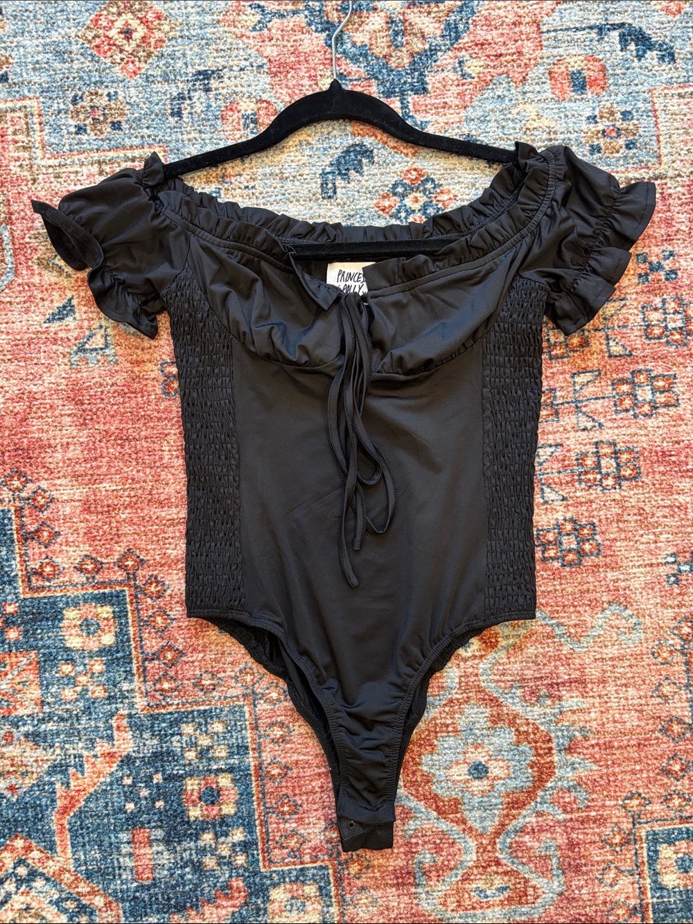 Black Bustier Princess Polly Bodysuit